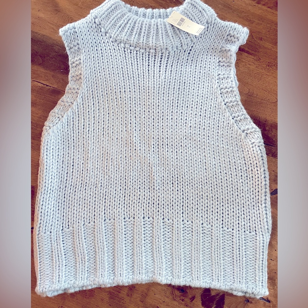 Baby Blue sleeveless sweater NWT from Anthropologie